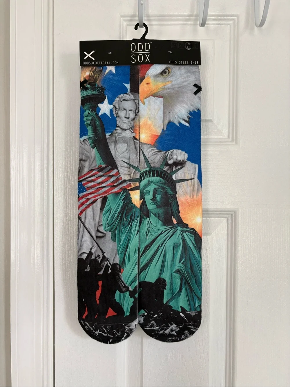 Men's Statue of Liberty Graphic Crew Socks